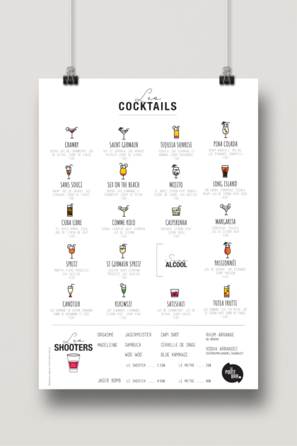 CRÉATION CARTE BOISSONS